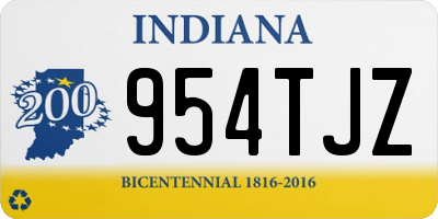 IN license plate 954TJZ