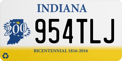 IN license plate 954TLJ