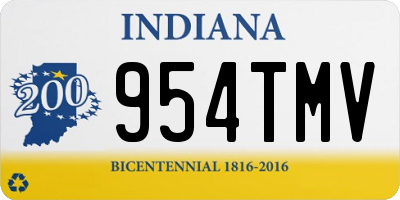 IN license plate 954TMV