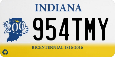 IN license plate 954TMY
