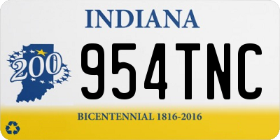 IN license plate 954TNC