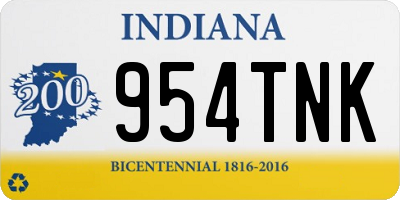IN license plate 954TNK