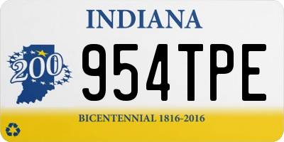 IN license plate 954TPE