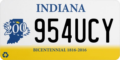 IN license plate 954UCY