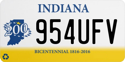 IN license plate 954UFV