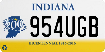 IN license plate 954UGB