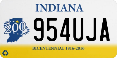 IN license plate 954UJA