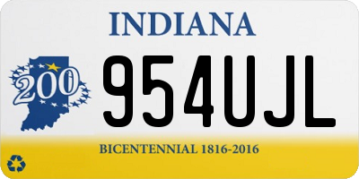 IN license plate 954UJL