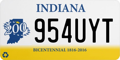 IN license plate 954UYT