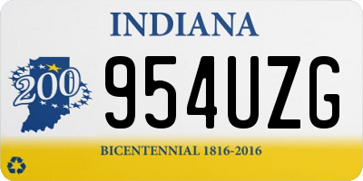 IN license plate 954UZG