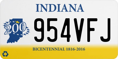 IN license plate 954VFJ