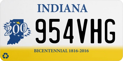 IN license plate 954VHG