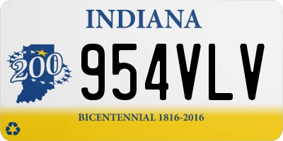 IN license plate 954VLV