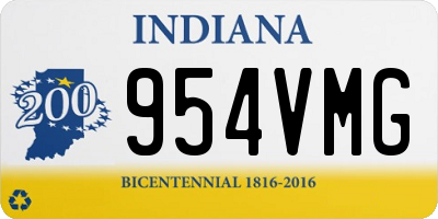 IN license plate 954VMG