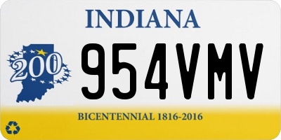 IN license plate 954VMV