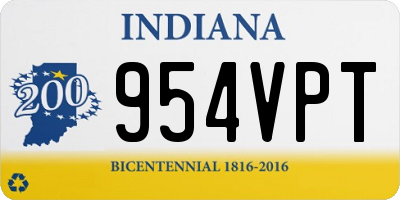 IN license plate 954VPT