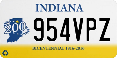 IN license plate 954VPZ