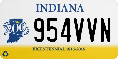 IN license plate 954VVN