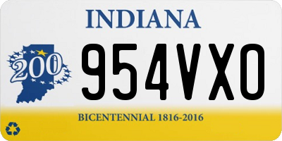 IN license plate 954VXO