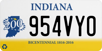IN license plate 954VYO