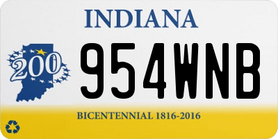 IN license plate 954WNB