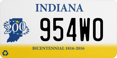 IN license plate 954WO