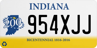 IN license plate 954XJJ