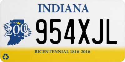 IN license plate 954XJL