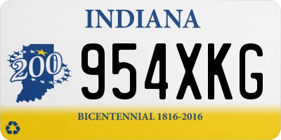 IN license plate 954XKG