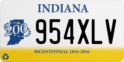 IN license plate 954XLV