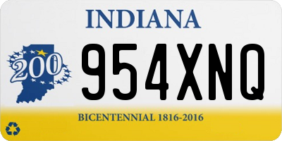 IN license plate 954XNQ
