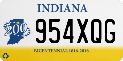 IN license plate 954XQG