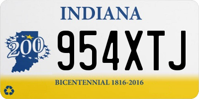IN license plate 954XTJ