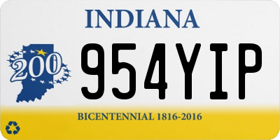 IN license plate 954YIP