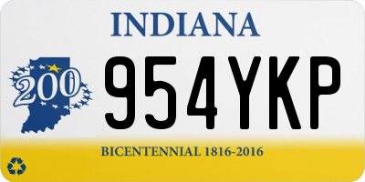 IN license plate 954YKP