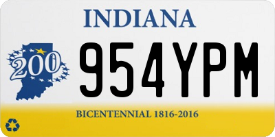 IN license plate 954YPM