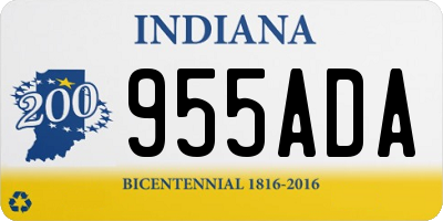 IN license plate 955ADA