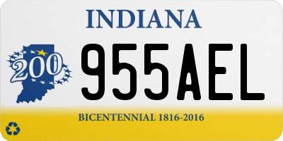 IN license plate 955AEL
