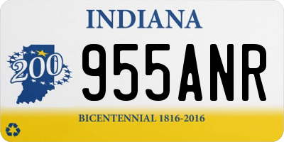 IN license plate 955ANR