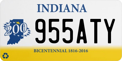 IN license plate 955ATY