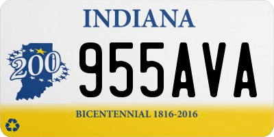 IN license plate 955AVA