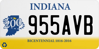 IN license plate 955AVB