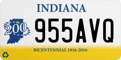IN license plate 955AVQ