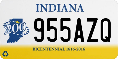 IN license plate 955AZQ