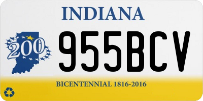 IN license plate 955BCV