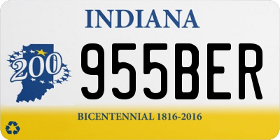 IN license plate 955BER