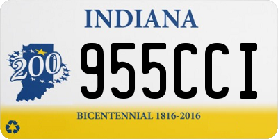 IN license plate 955CCI
