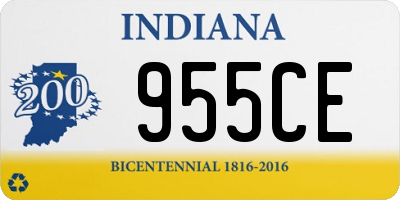 IN license plate 955CE