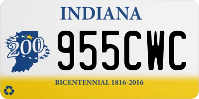 IN license plate 955CWC