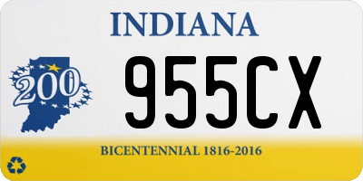 IN license plate 955CX